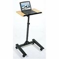 Luxor Adjustable Height Lectern Complete with 2&quot; Casters and Brake LU330626